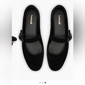 Women's Black Mary Jane Shoes Laroude